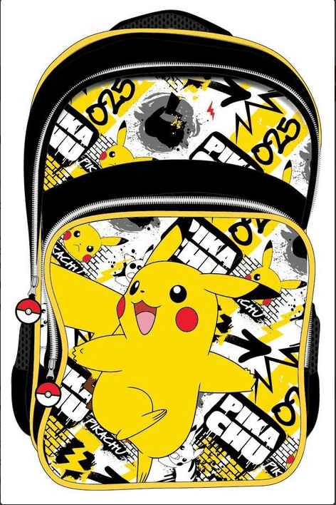 MOCHILA ESCOLAR POKEMON PIKACHU 025 CLARA