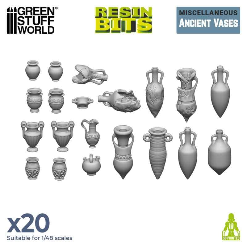 Set impreso en 3D - Vasijas antiguas