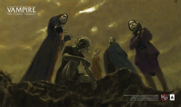 The Eternal Struggle playmat – “Judgement: Camarilla Segregation”