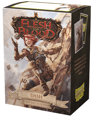 [AT-16088] Dragon Shield Flesh and Blood License Standard Art Sleeves Dash (100 Sleeves)