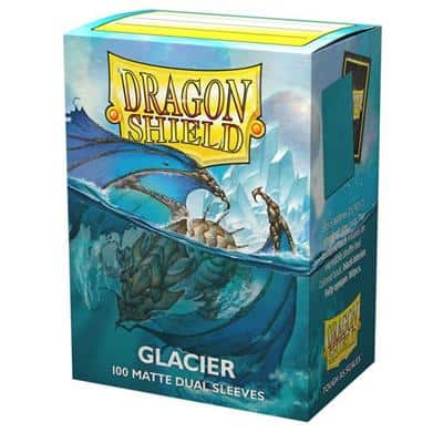 DRAGON SHIELD STANDARD MATTE DUAL SLEEVES - GLACIER (100 SLEEVES)