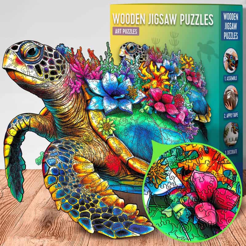Puzzle de Madera – Tortuga – 300 piezas