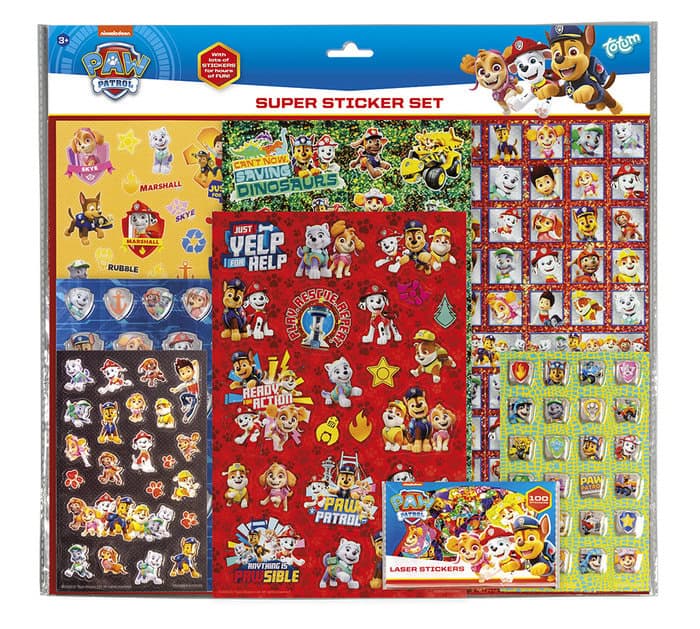 SUPER STICKER SET PAW PATROL