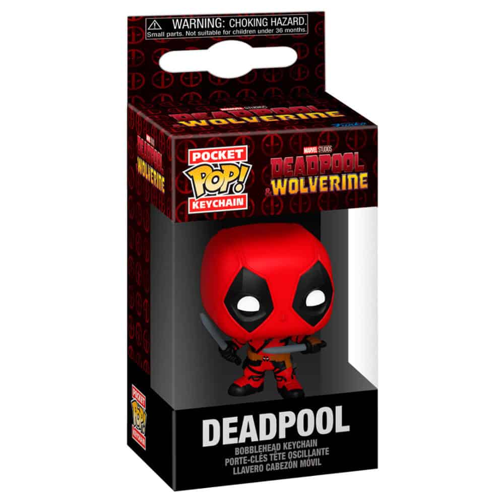 Llavero Pocket POP Marvel Deadpool &Wolverine Deadpool