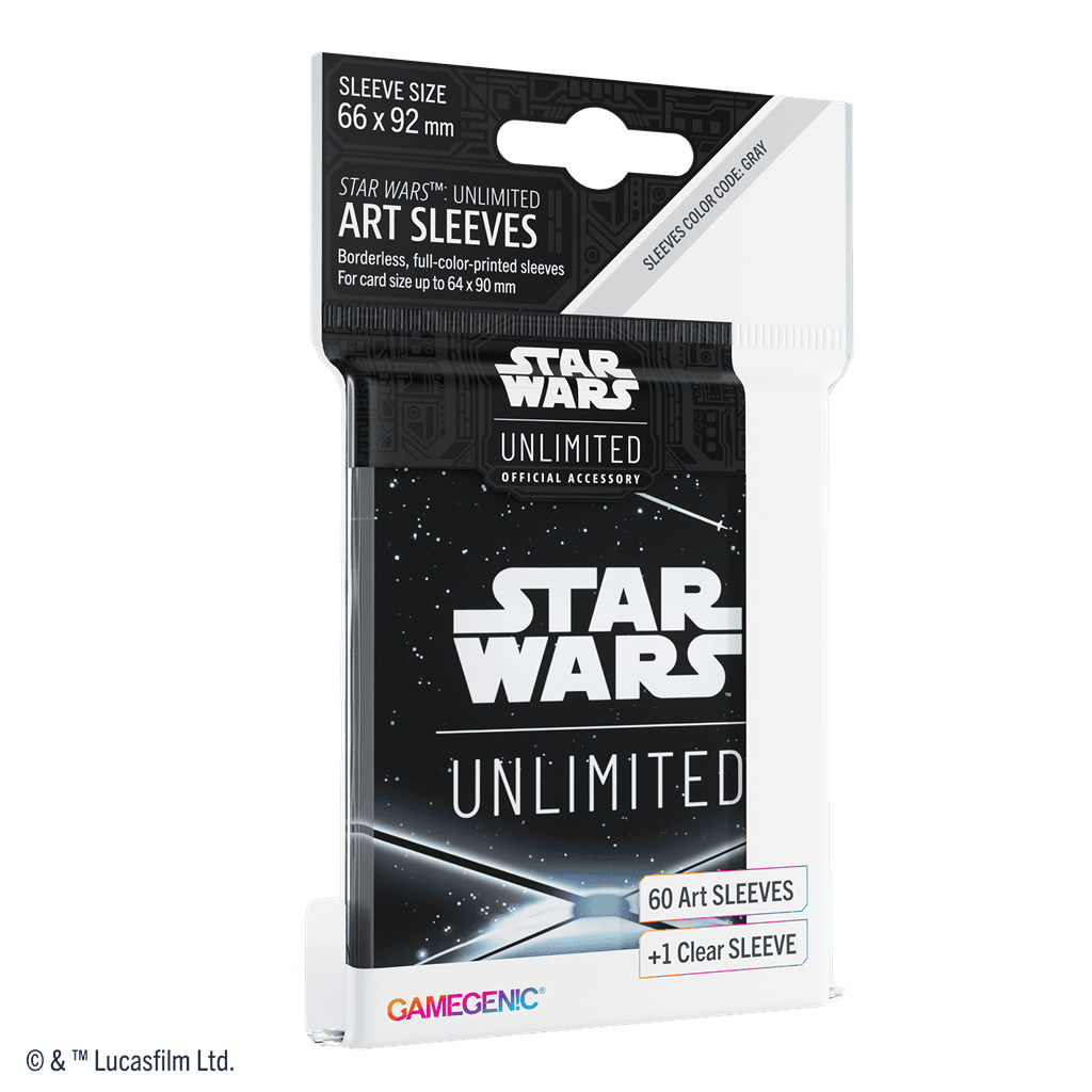 [4251715416662] SW: Unlimited Art Sleeves Card Back Black