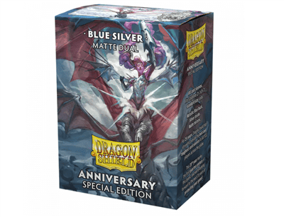 Dragon Shield Standard Matte Dual Sleeves cobalt y silver (100 Sleeves)