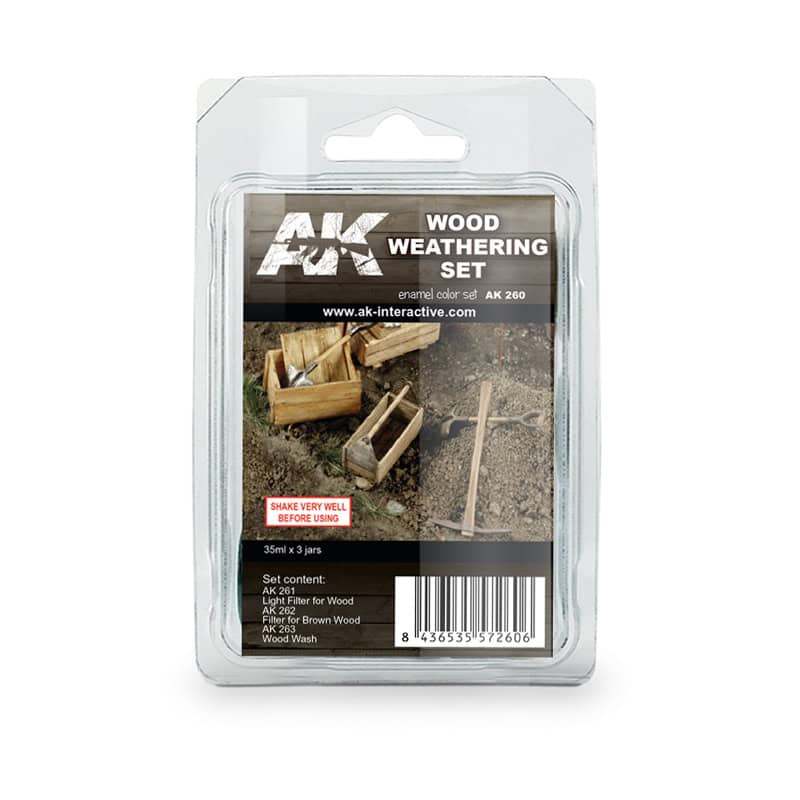 AK260 Set de weathering para madera