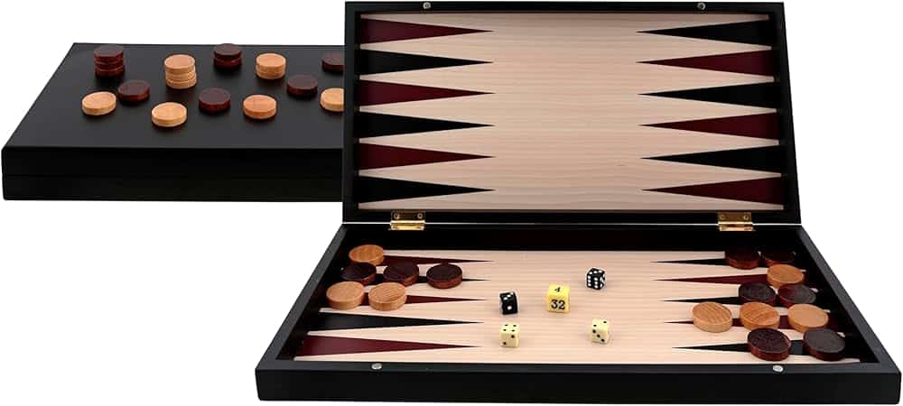 JUEGO BACKGAMMON PROFESIONAL BLACK SERIES