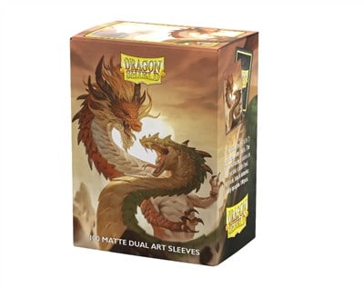 Dragon Shield Sleeves Standard size Matte Dual Art Wood Snake 2025 (100 Sleeves)