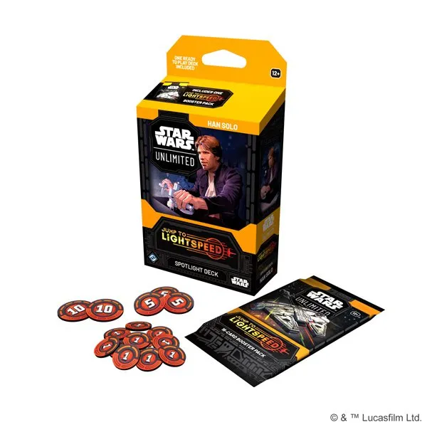 [841333128043] Star Wars Unlimited – Jump to Lightspeed Spotlight Han Solo Deck ENG