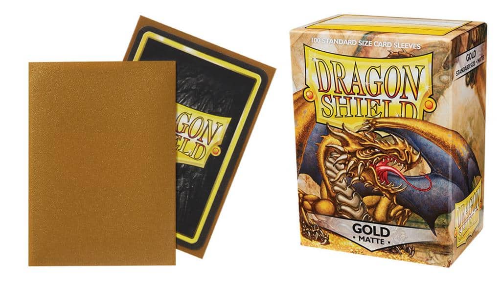 Dragon Shield Standard Sleeves Matte Gold (100 Sleeves)