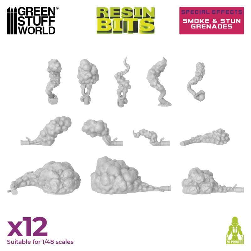 Granadas de Humo y Aturdidoras