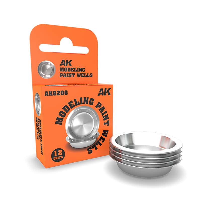 AK8206 POCILLOS DE PINTURA PARA MODELISMO