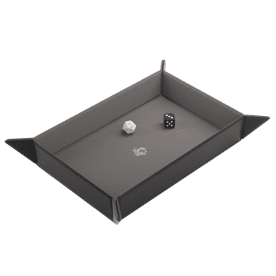 Magnetic Dice Tray Rectangular Black/Gray
