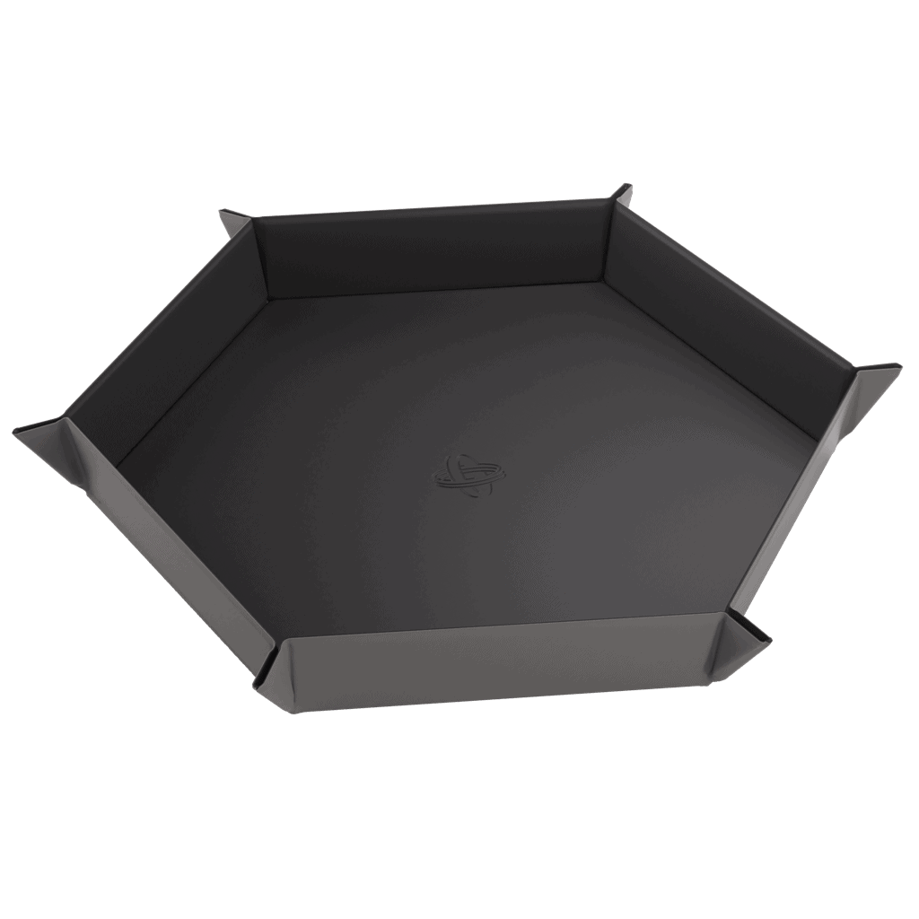 Magnetic Dice Tray Hexagonal Black/Gray
