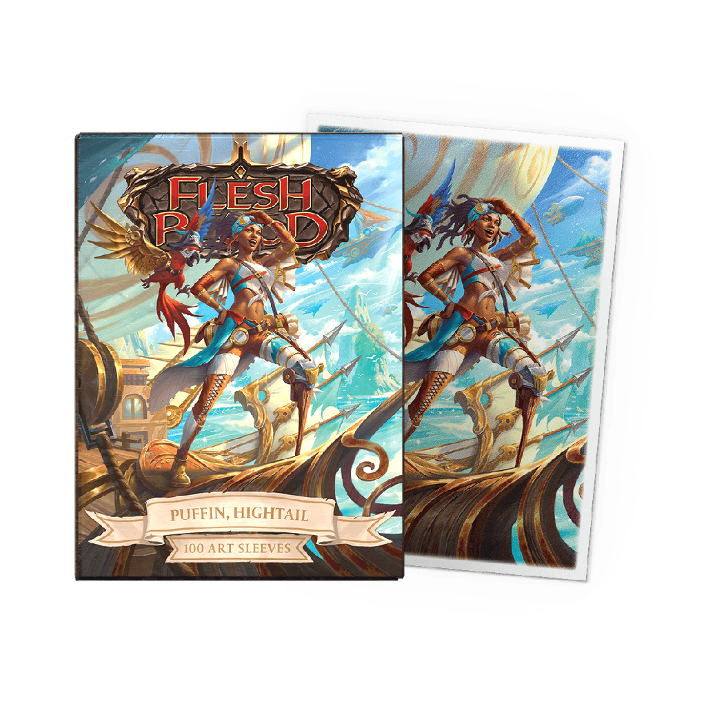 [AT-16149] Dragon Shield Flesh and Blood License Standard Art Sleeves Puffin, Hightail (100 Sleeves)