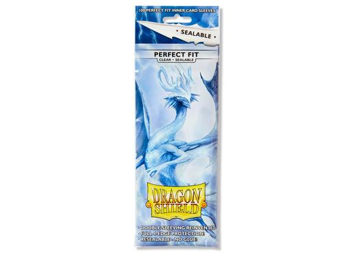 Dragon Shield Standard Perfect Fit Sealable Sleeves - Clear (100 Sleeves) 