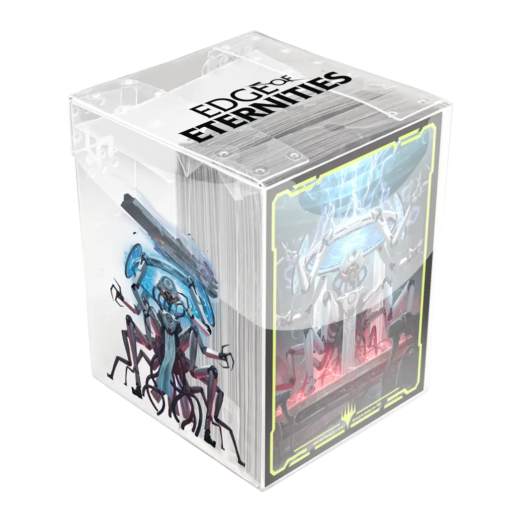 UP - Edge of Eternities 100ct Deck Protector Sleeves in Clear Box Commander A for MTG 