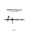 Aerógrafo Premium Series GHPM Mobius de 0,2 mm
