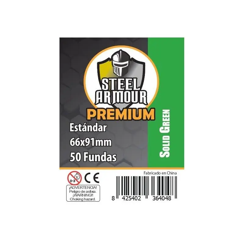 Fundas Steel Armour Premium Reverso Verde 66 X 91 (50 Uds)