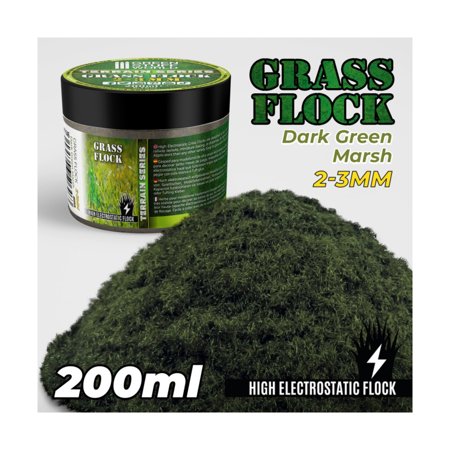 Cesped Electrostatico 2 a 3mm DARK GREEN MARSH 200ml 