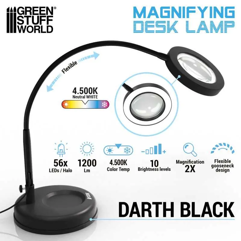 Lampara con lupa Darth Black 