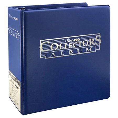 Collector's Card Ultra Pro. Album de tres anillas. Color Cobalto.