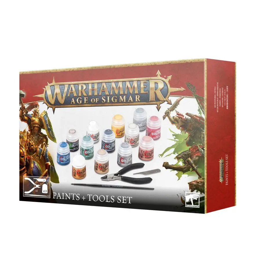 Warhammer Age of Sigmar: Pinturas + Set de Herramientas