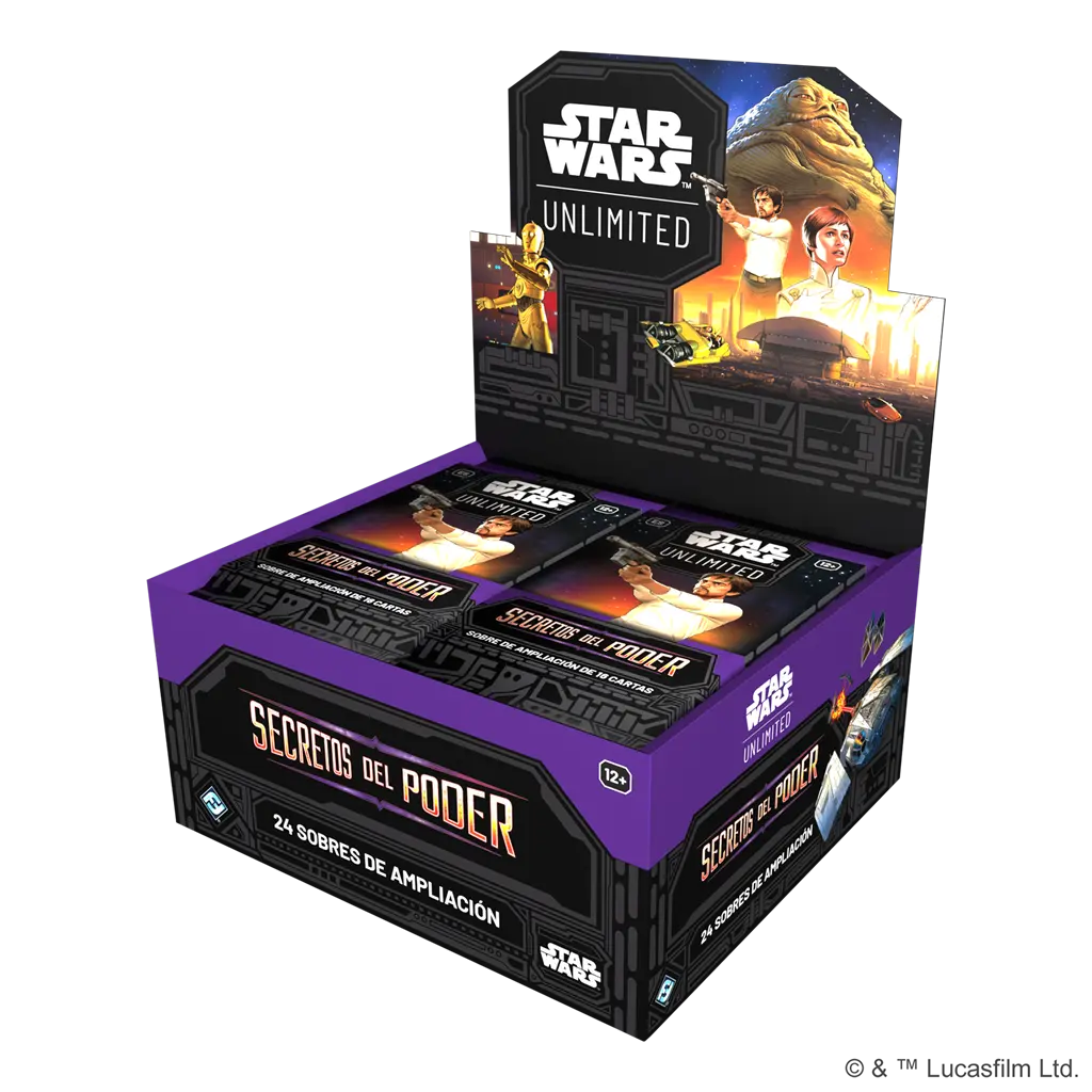Starwars Unlimited: Secretos del Poder Expositor Sobres ESP (Preventa)