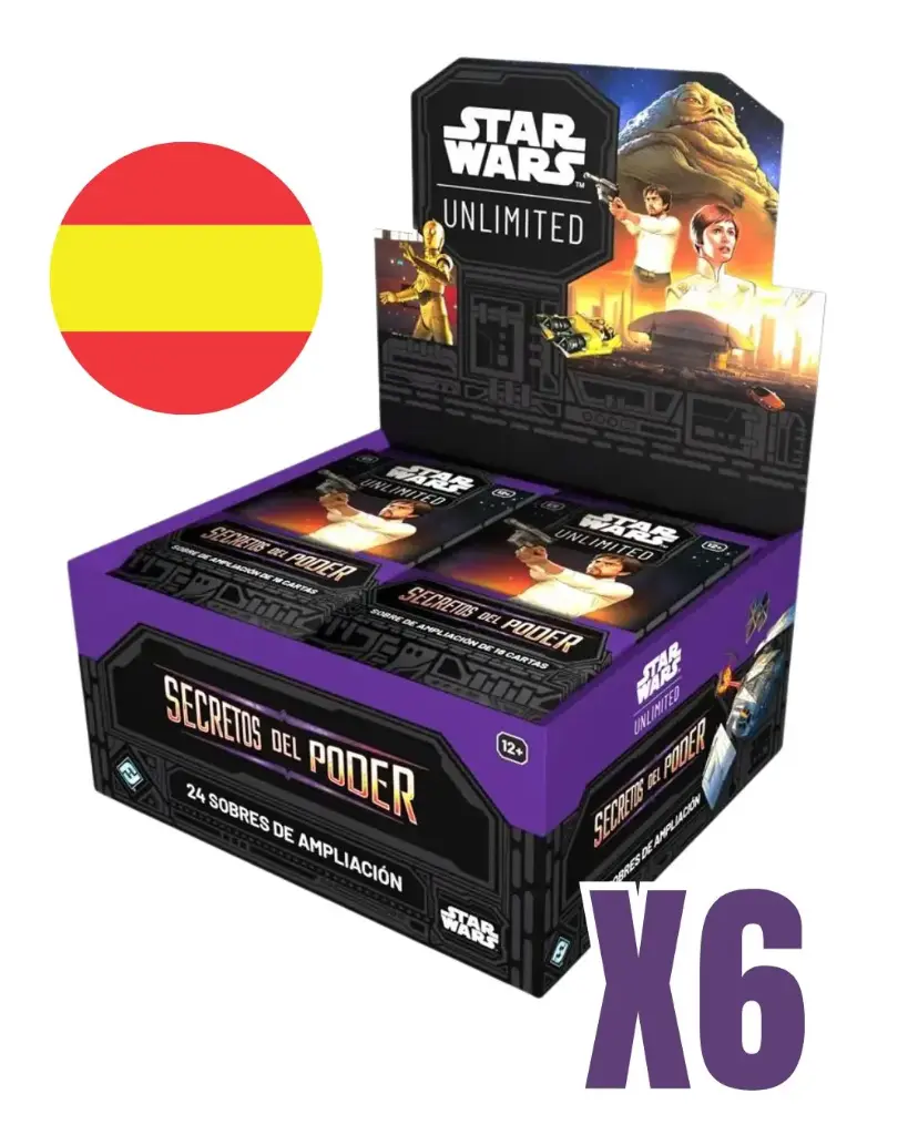 Starwars Unlimited: Secretos del Poder Case de cajas X6 ESP (Preventa) 