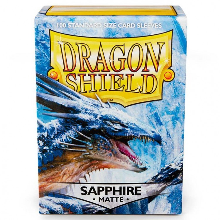 Dragon Shield Standard Matte Sleeves Deck Protector- Sapphire