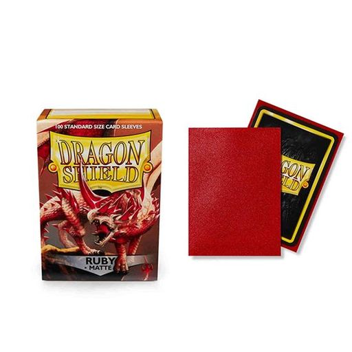 Dragon Shield Standard Matte Sleeves Deck Protector- Ruby