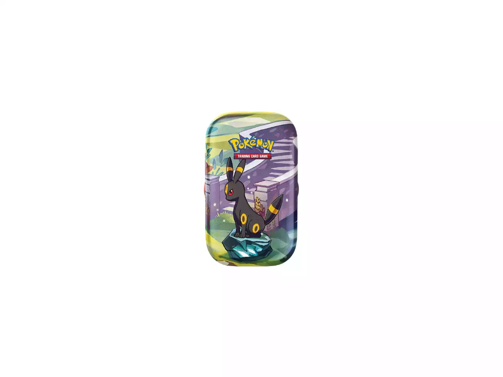 Pokémon TCG Mini Lata Evoluciones Prismáticas en Inglés