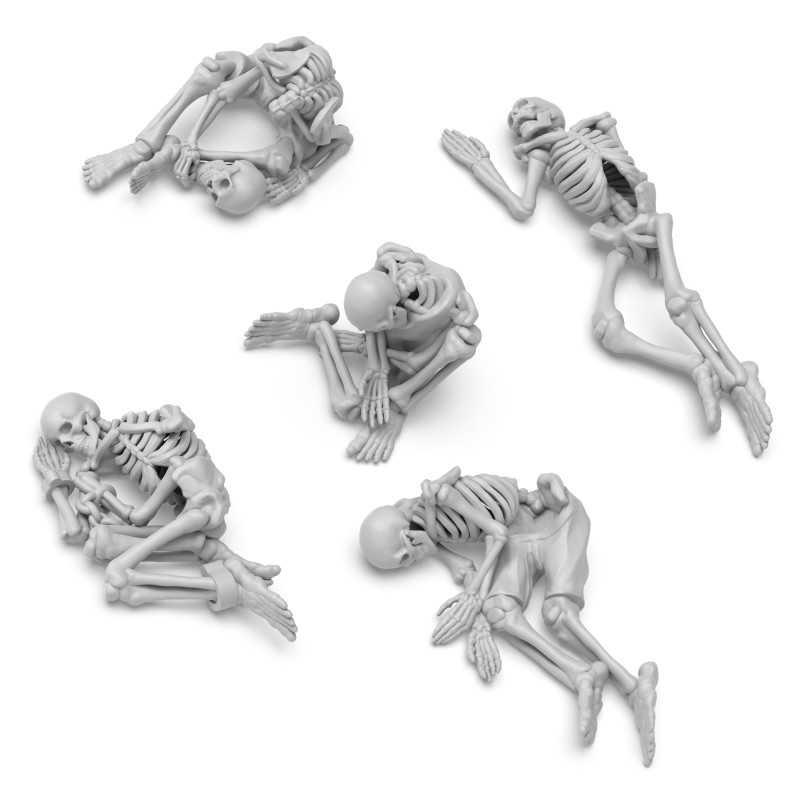 3D Printed - Skulls & Bones - Dead Skeletons 1:35