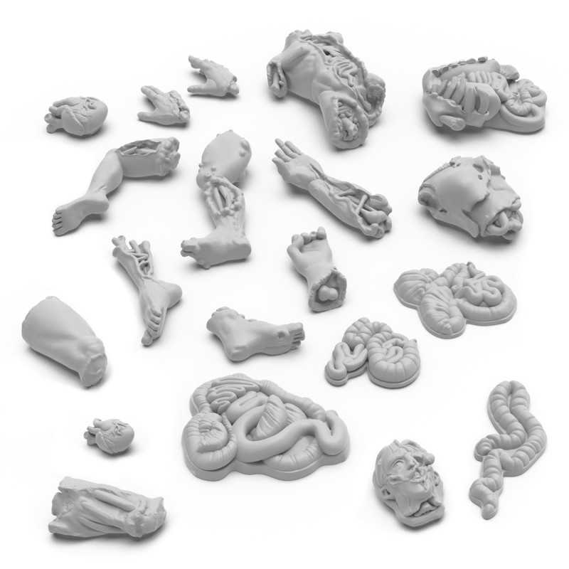 3D Printed - Dungeons & Fantasy - Severed Body Parts 1:48