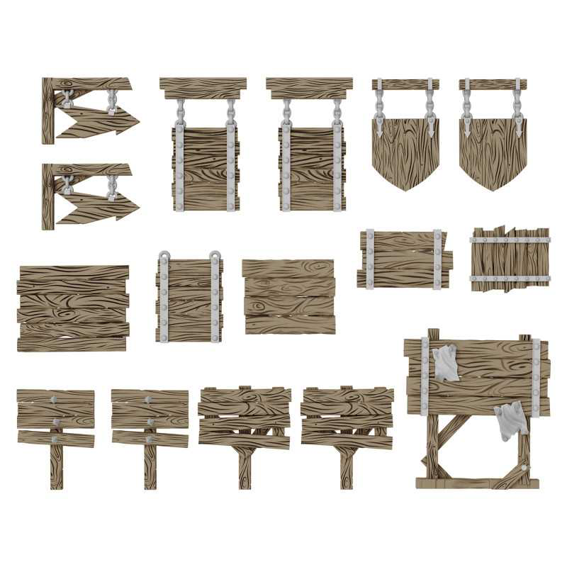 Carteles de Madera 1:48–1:35