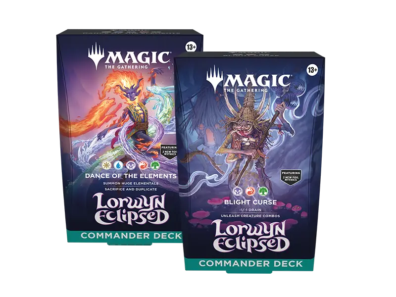 Pack 2 mazos Magic: The Gathering  Lorwyn Eclipsed  Commander Decks (INGLES)