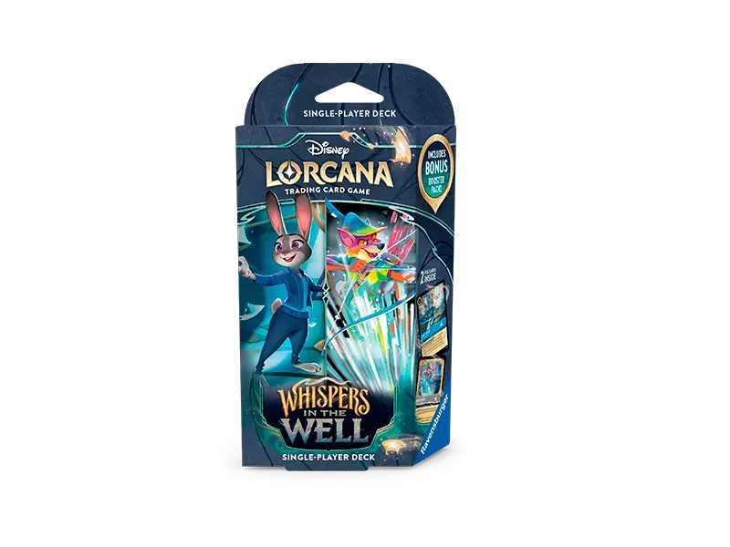 Disney Lorcana STARTER DECK  Saphire & Steel  Whispers in the Well