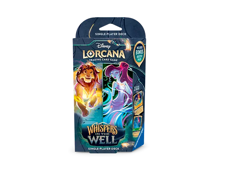 Disney Lorcana STARTER DECK / Emerald & Amber  Whispers in the Well