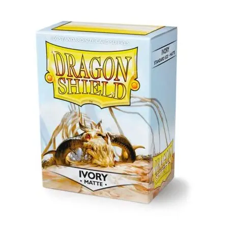 DRAGON SHIELD STANDARD MATTE SLEEVES IVORY  (100 SLEEVES)  