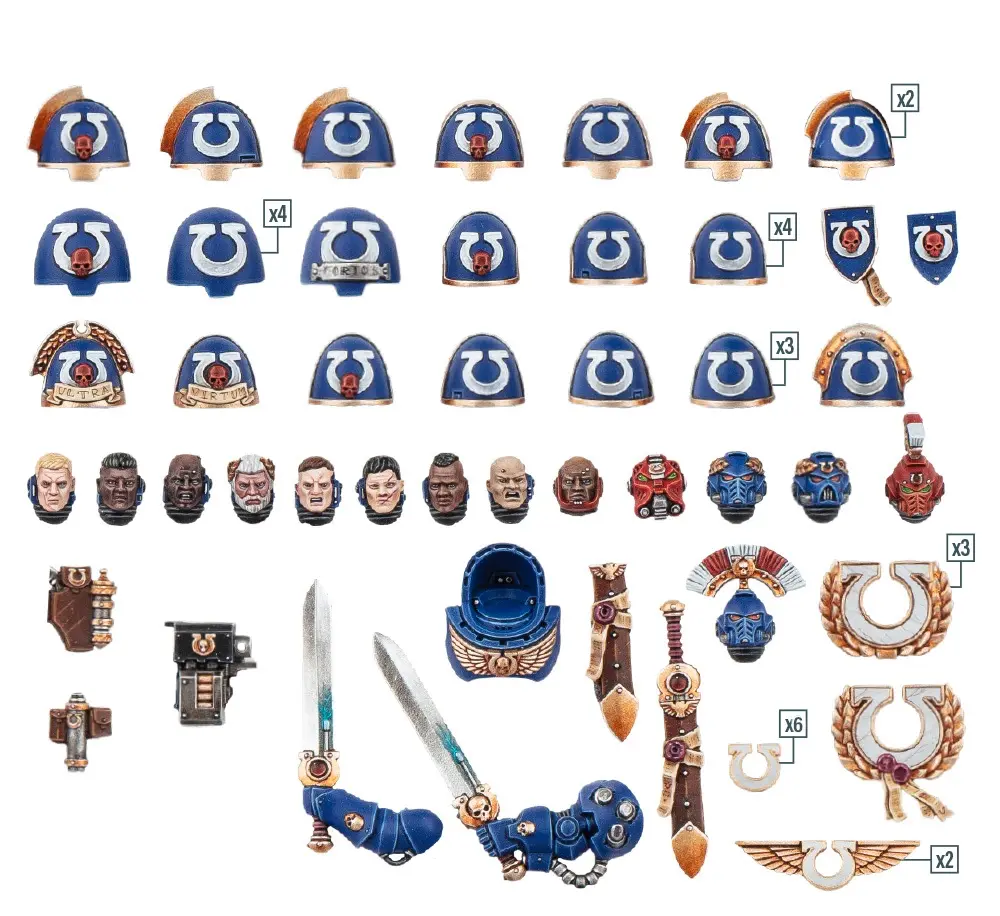 Mejoras y calcomanías para Ultramarines