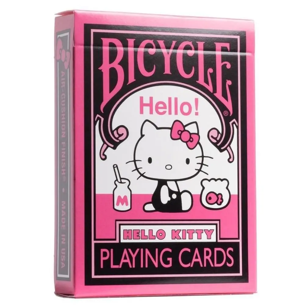 Baraja BICYCLE HELLO KITTY BLACK AND PINK 