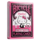 Baraja BICYCLE HELLO KITTY BLACK AND PINK 
