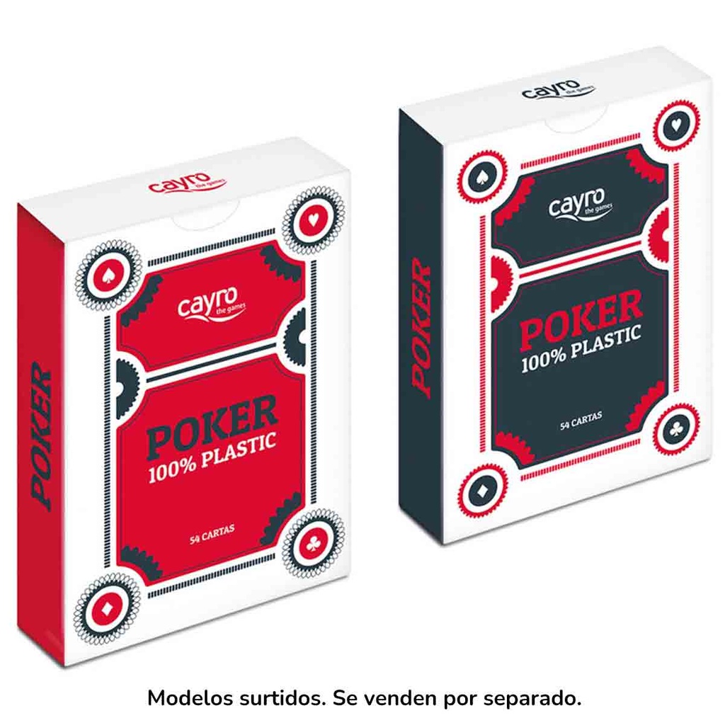 [5505] BARAJA CARTAS POKER 100 PLASTICO 