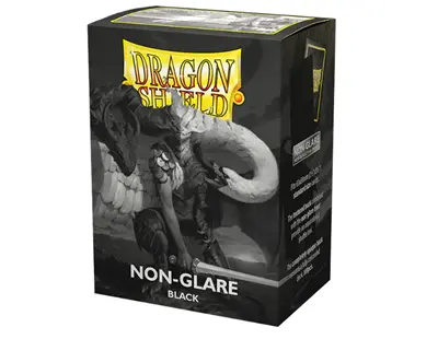 Dragon Shield Sleeves Matte NonGlare Standard Size  Black V2