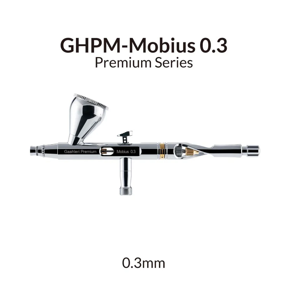 Aerógrafo Premium Series GHPM-Mobius de 0,3 mm 