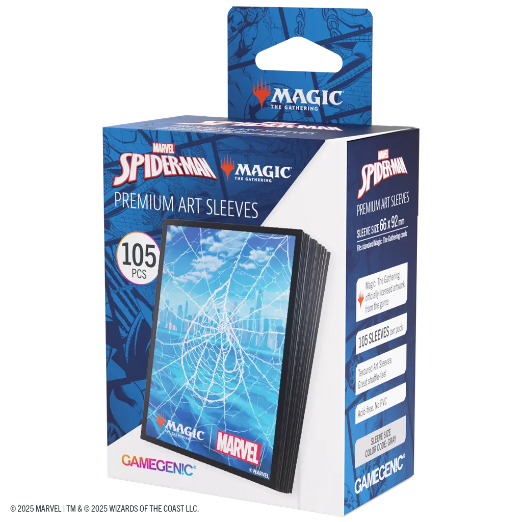 Gamegenic - Magic: The Gathering | Marvel's Spider-Man Premium Art Sleeves (105)- Spider-Man Island
