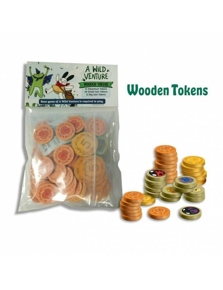 A Wild Venture - Wooden Tokens