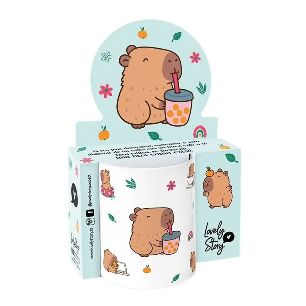 [TZ2524] TAZA BUBBLE TEA CAPIBARA 