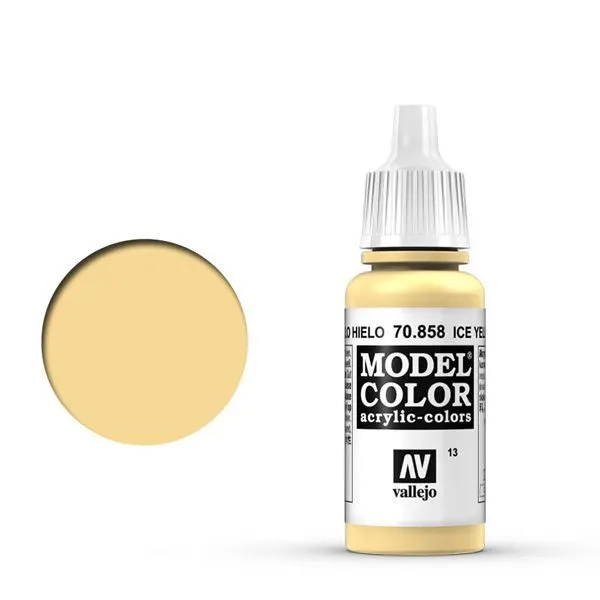 70858 Vallejo Model Color Mate 17 Ml Amarillo Hielo